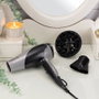 Remington D3190S Ionic Dry 2200 W con difusor, Negro y Plata